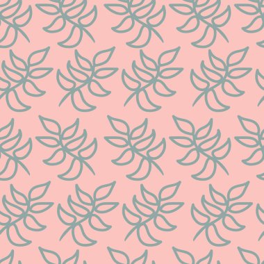 Vektör Yaprak Pembe pürüzsüz desen arka planı. Kumaş, hatıra defteri ve duvar kağıdı projeleri için mükemmel..