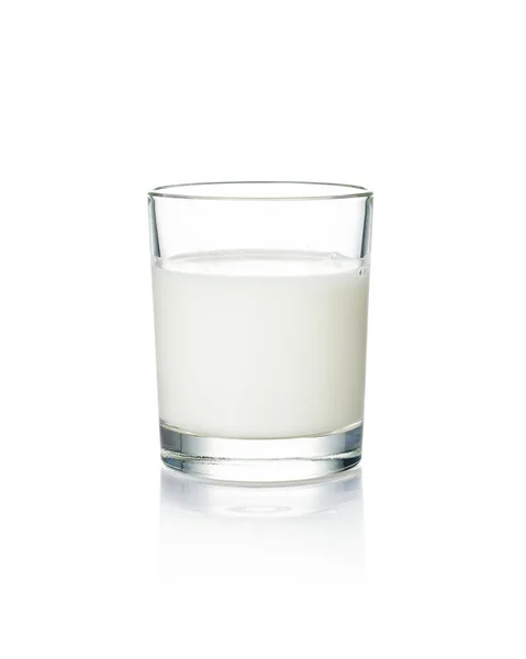 Vaso Leche Aislado Sobre Fondo Blanco —  Fotos de Stock