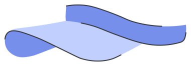 Tenis, golf, badminton ve beyzbol oyunları için şapka. Spor başlık, atletik saç bandı, güneş koruması şapkası. Ayarlanabilir kayışlı baş adresi. Atletik baş aksesuar. Vektör illüstrasyonu.