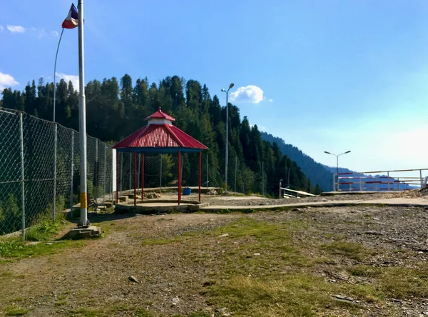 Beau Paysage Lieu Pique Nique Sommet Montagne Swat Malam Jaba — Photo