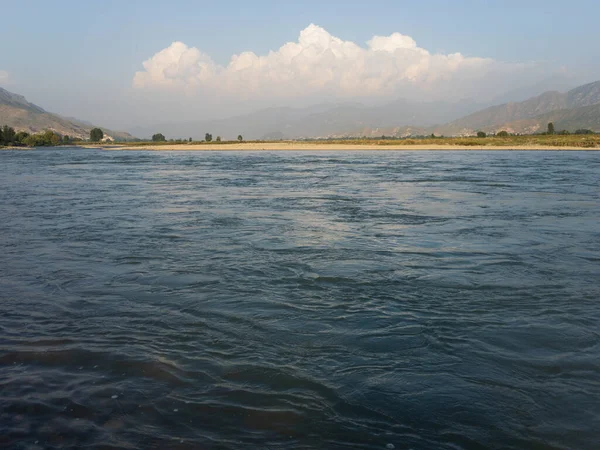 Vista Mais Bonita Rio Swat Shamozai Swat Kpk Paquistão — Fotografia de Stock