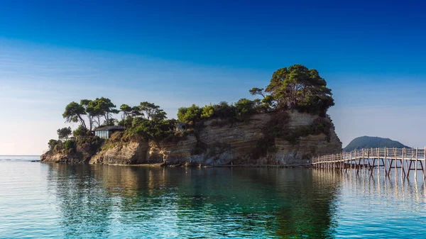 Zakynthos Yunanistan 'daki Cameo Adası (Zante) Laganas Sahili