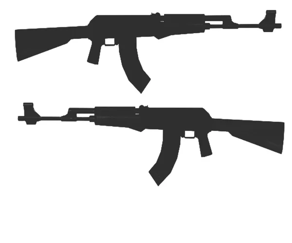 Kalashnikov assault rifles ak 74 — стокове фото