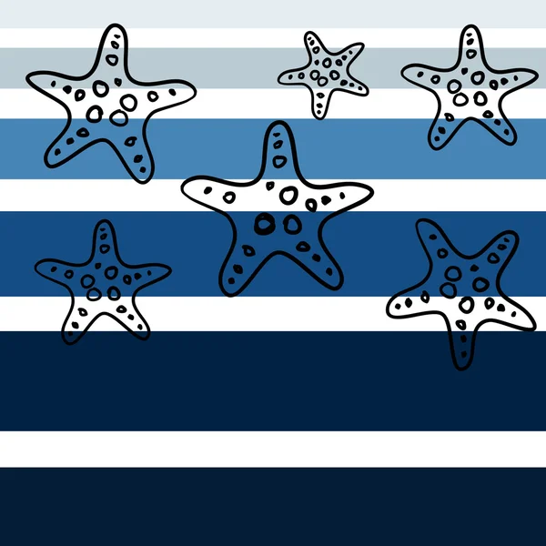 Deniz yıldızı. Vektör tasarımı.