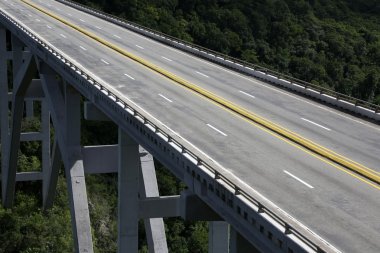 Road Bridge in Cuba with no traffic clipart