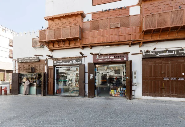 Gedda Arabia Saudita Febbraio 2020 Negozi Nel Centro Storico Gedda Fotografia Stock