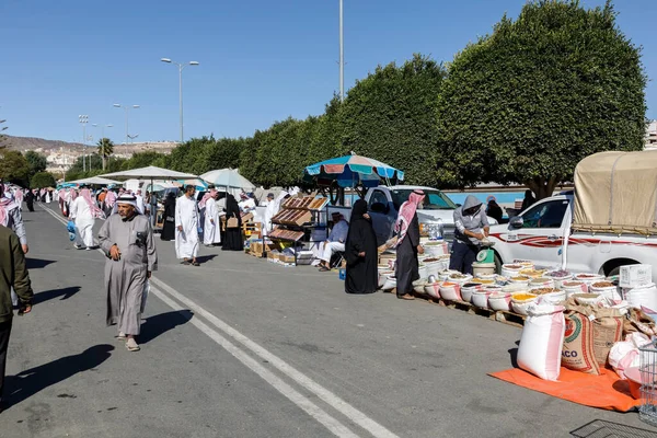 Abha Saudi Arabien Februar 2020 Markttag Der Stadt Abha Südosten Stockfoto