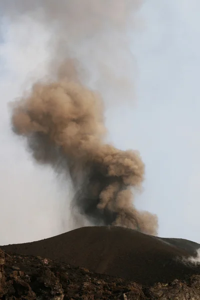 Bela vista do vulcão Etna — Fotografia de Stock