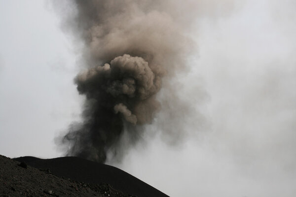 day time view of Etna volcano