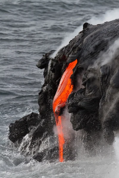 Vue du flux de lave — Photo