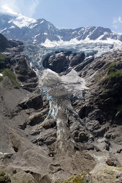 Ghiacciaio nelle Alpi svizzere — Foto Stock