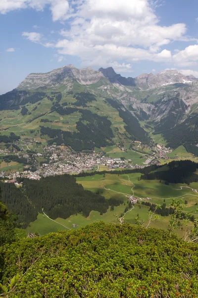Widok, Engelberg, Szwajcaria — Zdjęcie stockowe