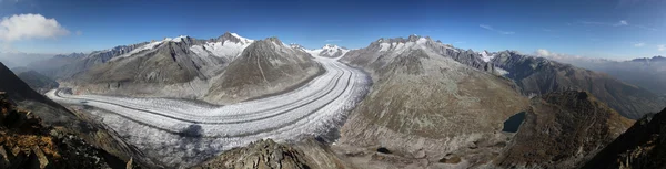 Aletsch Buzulu Eggishorn üzerinden Panoraması