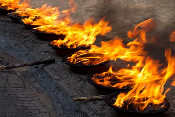 Burning Ceremony, outdoors — Stock Photo, Image