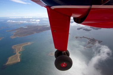 Flight over Falkland Islands