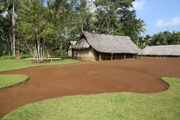 Vista sul bungalow della giungla — Foto Stock