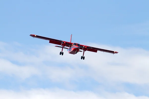 Airplane for landing, Falkland Islands — Stock Photo, Image