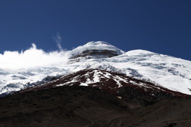 Cotopaxi buzulun görünümü
