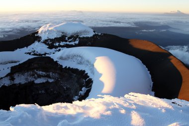 Cotopaxi buzulun görünümü