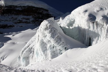 Cotopaxi buzulun görünümü