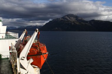 Patagonya'da Cruise Gemi