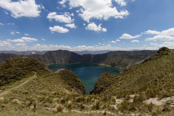 Vulcão do Lago Quilotoa da cratera — Fotografia de Stock