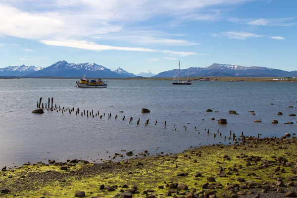 Harobour Puerto Natales, Patagonie — Stock fotografie