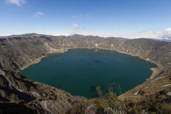Cráter Lago Quilotoa Volcán —  Fotos de Stock