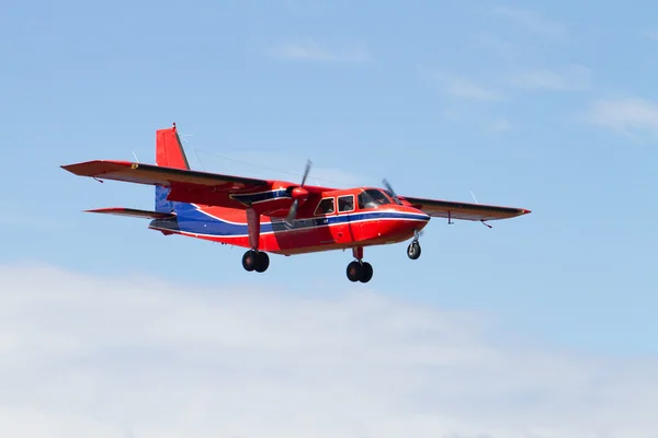 Airplane for landing, Falkland Islands — Stock Photo, Image