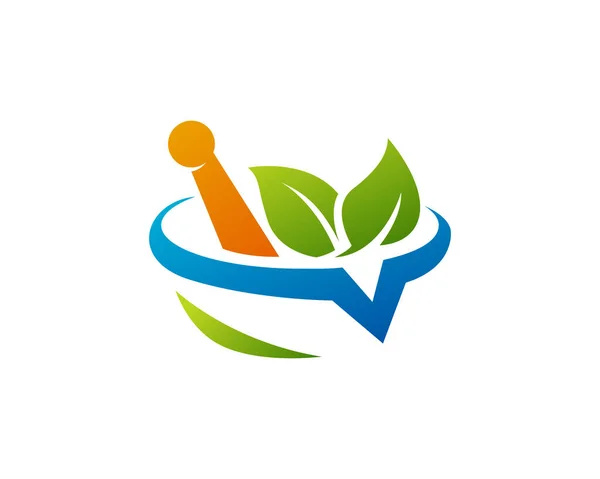 Şletmeler Ürün Isimleri Için Uygun Bitkisel Logo Şablonu Şık Logo — Stok Vektör