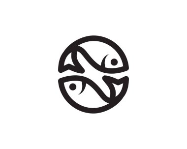 Balık logosu, işletmeler ve ürün isimleri için uygun bir şablon. Bu şık logo tasarımı bir şirket, ürün, hizmet ya da tüm fikirleriniz için farklı amaçlar için kullanılabilir..