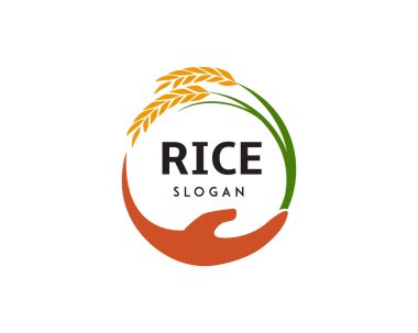 Pirinç ve buğday logosu, işletmeler ve ürün isimleri için uygun bir şablon. Bu şık logo tasarımı bir şirket, ürün, hizmet ya da tüm fikirleriniz için farklı amaçlar için kullanılabilir..