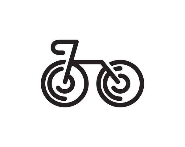企業や製品名に適した自転車のロゴテンプレート このスタイリッシュなロゴデザインは サービス またはすべてのアイデアのさまざまな目的で使用することができます — ストックベクタ
