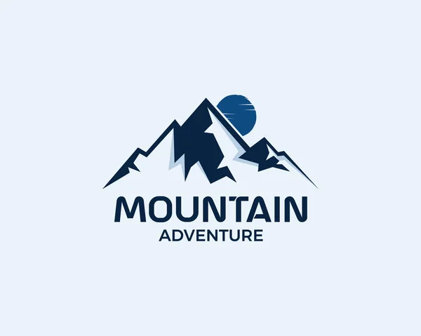 Mountain Vector Shirt Kleding Ontwerp Typografie Print Logo Poster Mondiale — Stockvector