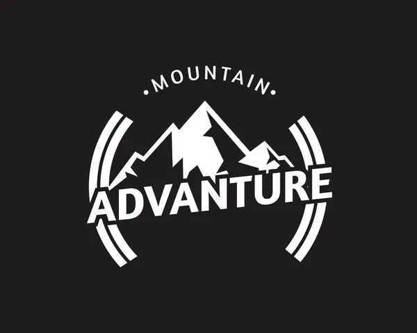 Mountain Vector Shirt Apparel Design Typography Print Logo Poster Global — Stock Vector