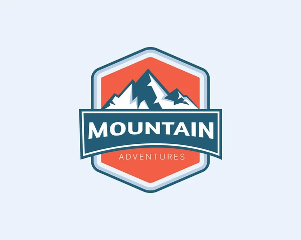 Mountain Vector Shirt Apparel Design Typography Print Logo Poster Global — Stock Vector