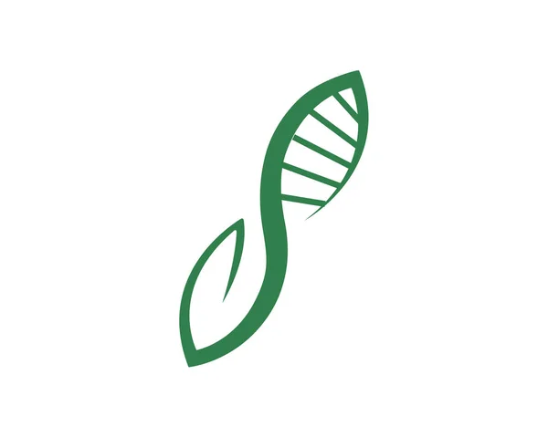 Abstract Biotechnologie Water Leaf Dna Drop Logo Design Goud Energie — Stockvector