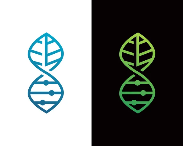 Abstrakcyjny Biotechnologiczny Projekt Logo Kropli Dna Liścia Wody Złota Energia — Wektor stockowy