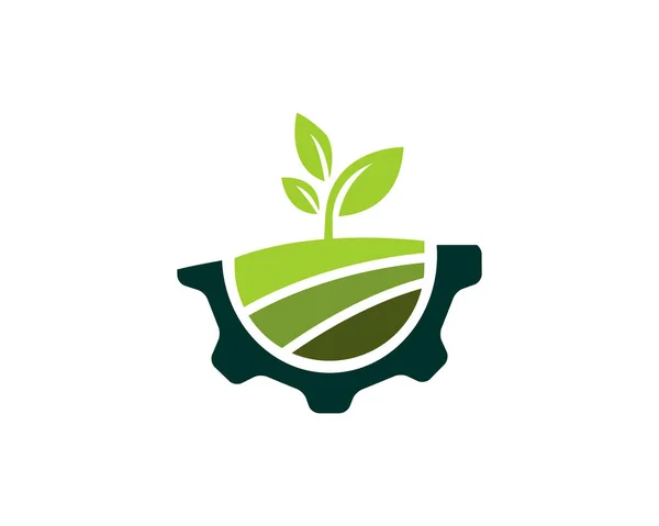 Plantilla Logotipo Agricultura Paisaje Adecuada Para Empresas Nombres Productos Este — Vector de stock
