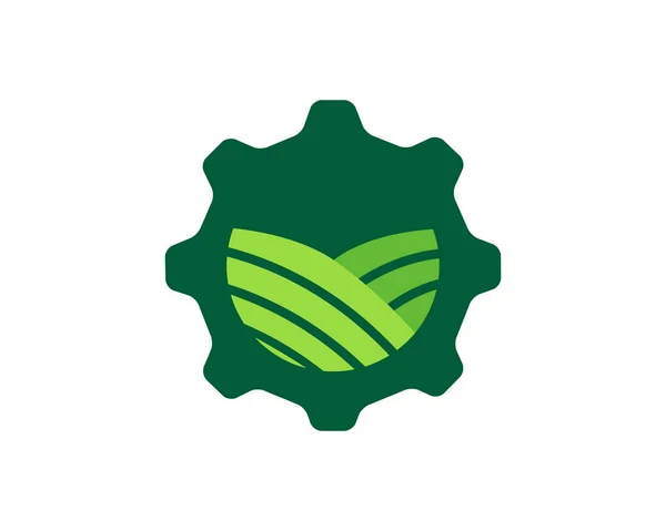 Modelo Logotipo Agricultura Paisagem Adequado Para Empresas Nomes Produtos Este — Vetor de Stock