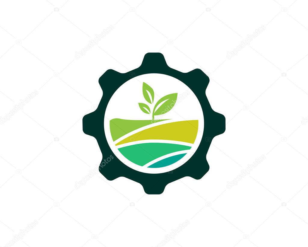 Agriculture and Landscape logo template suitable for businesses and product names. This stylish logo design could be used for different purposes for a company, product, service or for all your ideas.