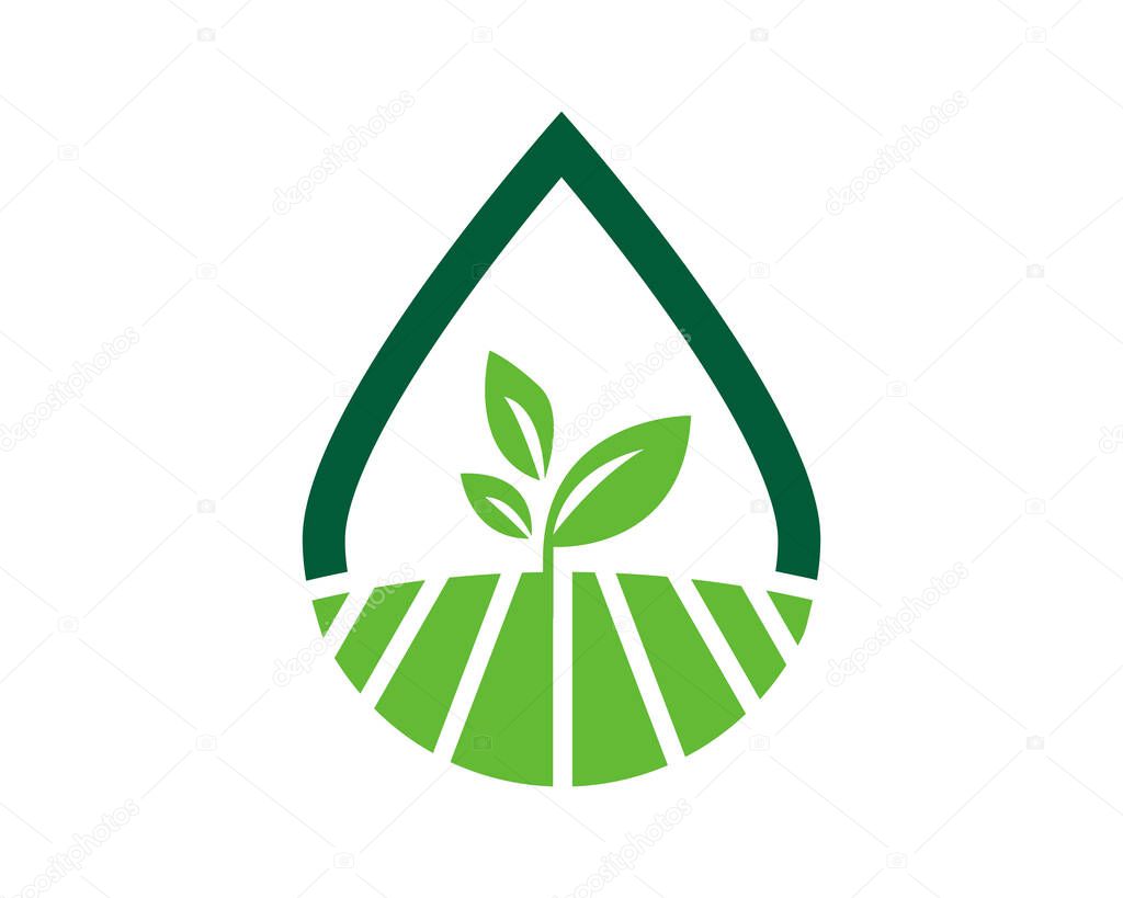 Agriculture and Landscape logo template suitable for businesses and product names. This stylish logo design could be used for different purposes for a company, product, service or for all your ideas.