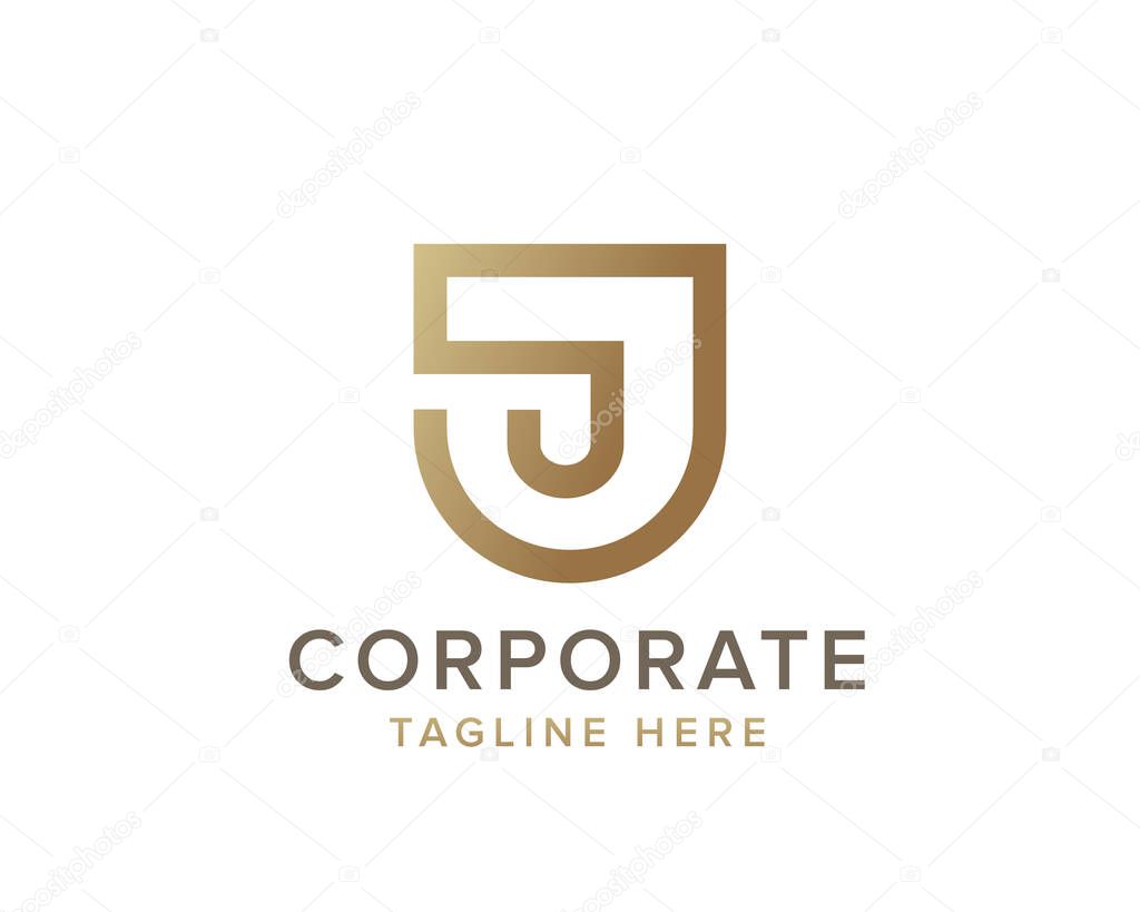 Initial letter J logo template suitable for businesses and product names. This stylish logo design could be used for different purposes for a company, product, service or for all your ideas.
