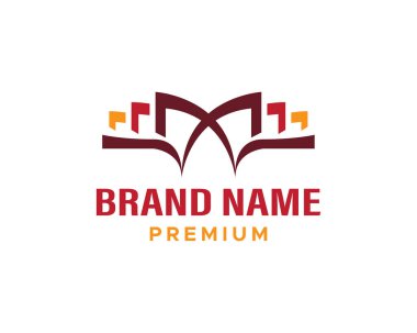 İzole edilmiş Beyaz Arkaplanda Modern İslami Cami ve Kuran Logosu