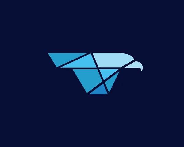 Eagle Tech Logo Template Design Vettoriale Emblema Concetto Design Simbolo — Vettoriale Stock