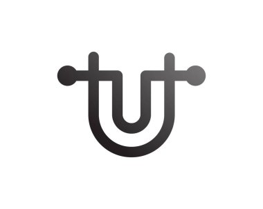 Monogram ve Baş harfler U logosu tasarımı ilham kaynağı