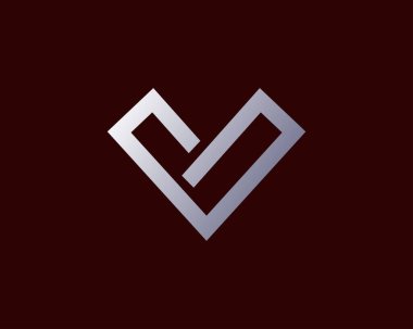 Monogram ve Baş harfler V logosu tasarımı ilham kaynağı