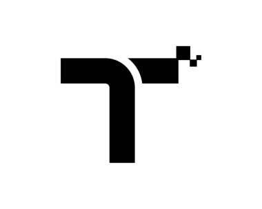 Monogram ve Baş harfler T logosu tasarımı ilham kaynağı