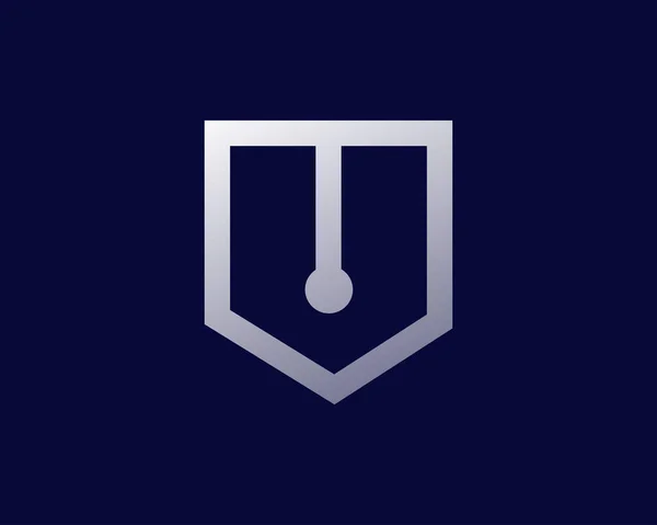 Monogramma Iniziali Logo Design Ispirazione — Vettoriale Stock