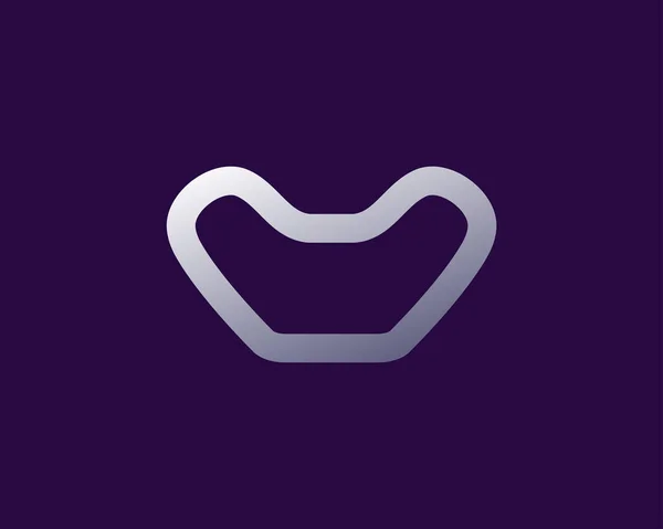 Monogramma Iniziali Logo Design Ispirazione — Vettoriale Stock